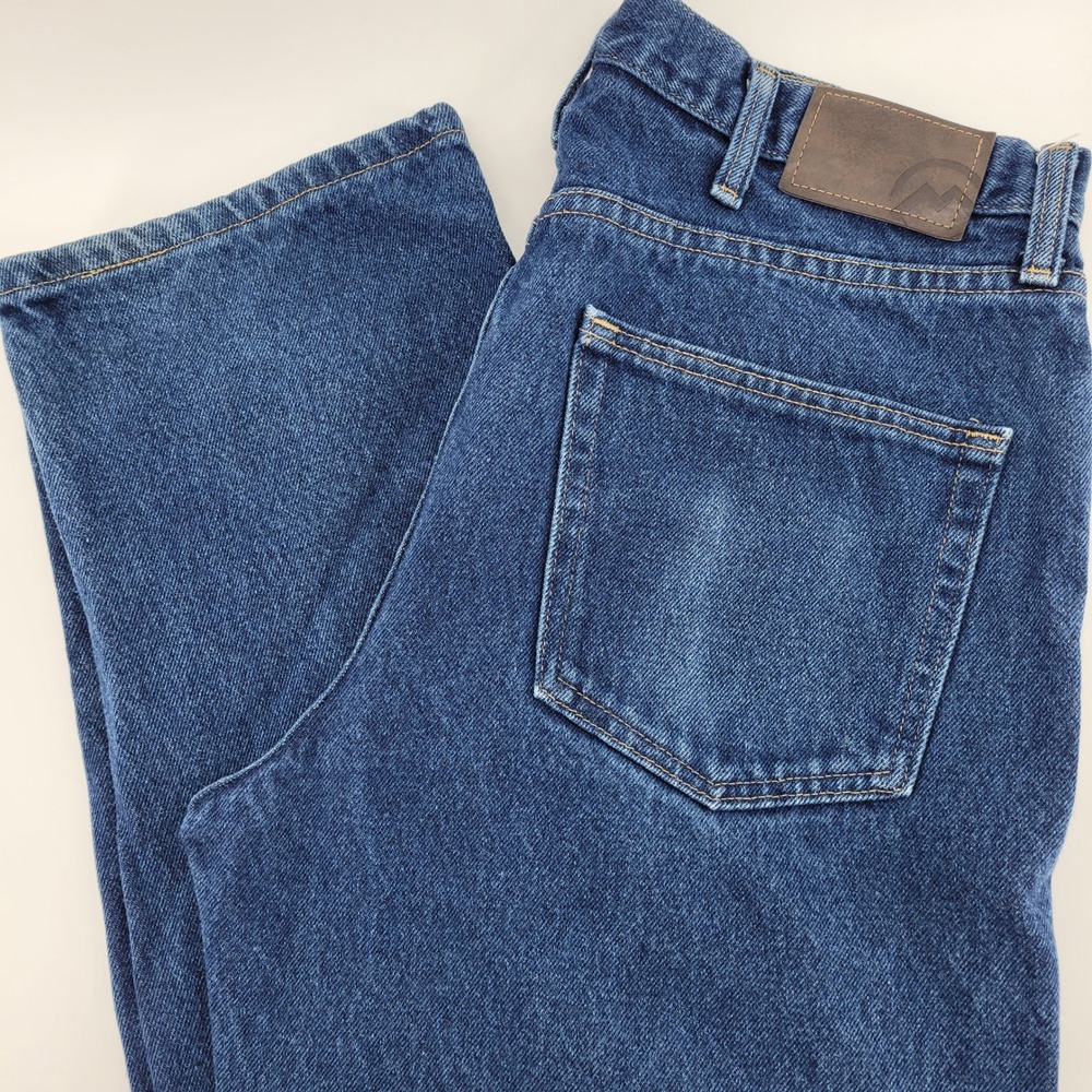 Magellan Outdoors Mens 34x34 Straight Leg Jeans Blue Denim Gorpcore Workwear